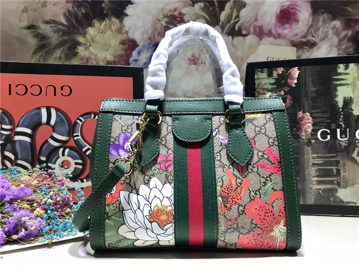 Gucci Ophidia small tote bag Green Mid