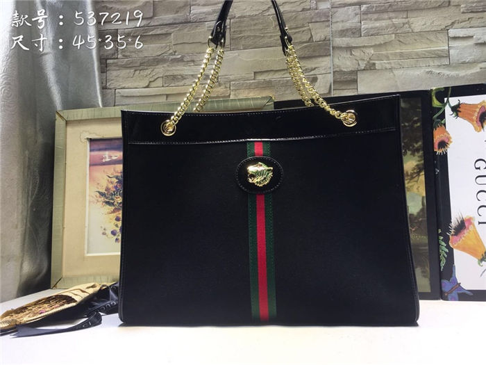 Gucci Rajah GG tote Black Mid