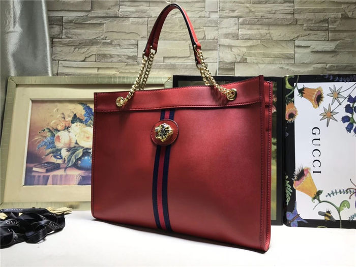 Gucci Rajah GG tote Red Mid