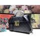 Gucci Padlock GG Supreme top handle bag Black Mid