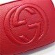 Gucci Soho Small Leather Disco Shoulder Bag 308364 Red High