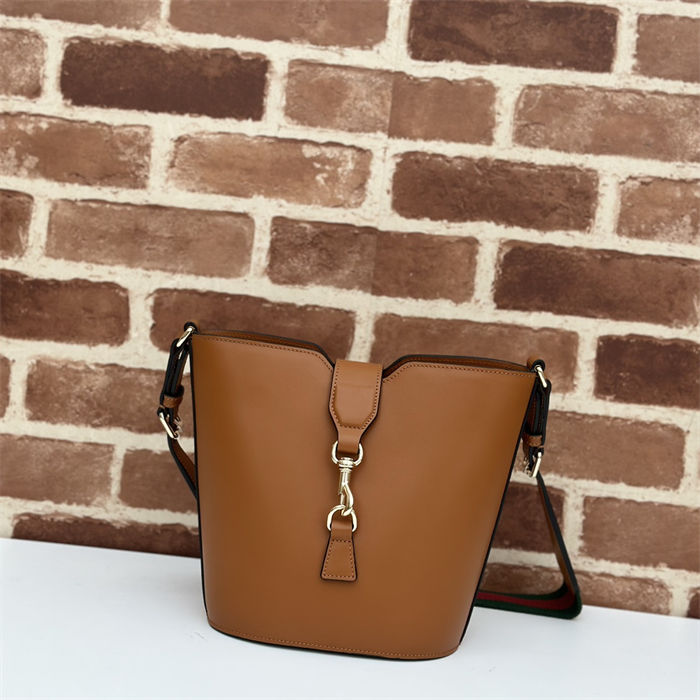 Gucci MINI BUCKET SHOULDER BAG Leather 782908 Brown-Light High