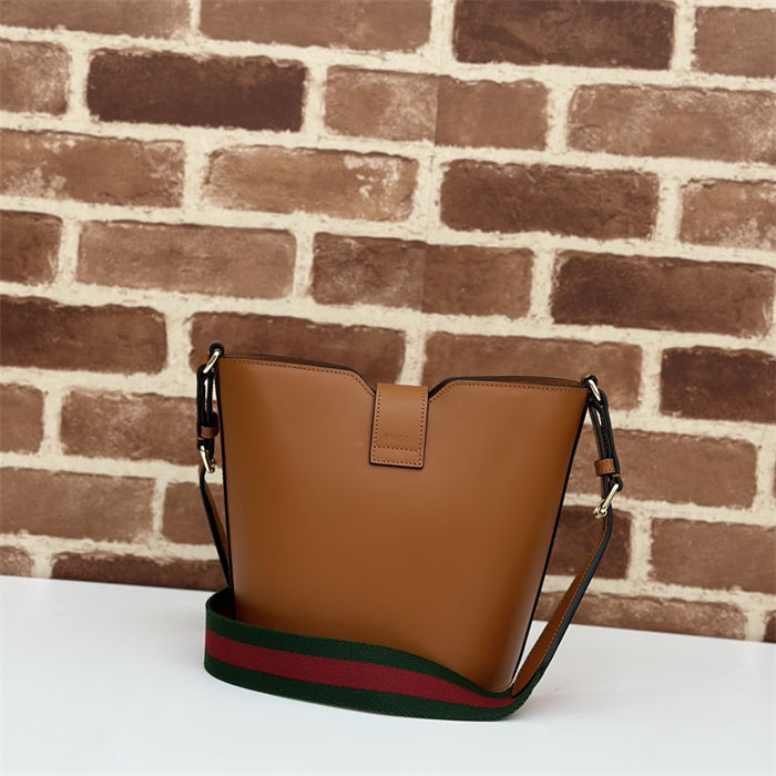 Gucci MINI BUCKET SHOULDER BAG Leather 782908 Brown-Light High