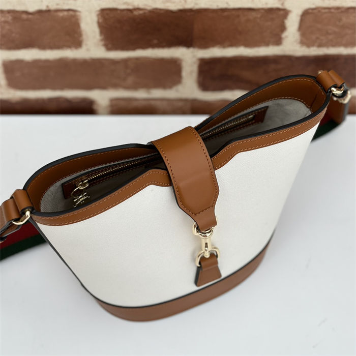 Gucci MINI BUCKET SHOULDER BAG Canvas 782908 Natural High