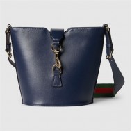 Gucci MINI BUCKET SHOULDER BAG Canvas 782908 Blue Navy High