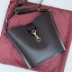 Gucci MEDIUM BUCKET SHOULDER BAG Leather 782904 Black High