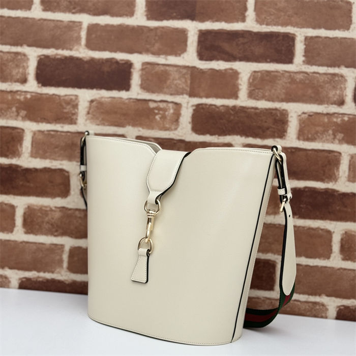 Gucci MEDIUM BUCKET SHOULDER BAG Leather 782904 Ivory High