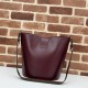 Gucci MEDIUM BUCKET SHOULDER BAG Leather 782904 Burgundy High