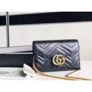 Gucci GG Marmont matelassé mini bag Black High