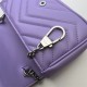 GG MARMONT MATELASSÉ SUPER MINI BAG 476433 Light Purple High