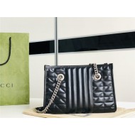 Gucci GG Marmont Small Tote Leather Black High