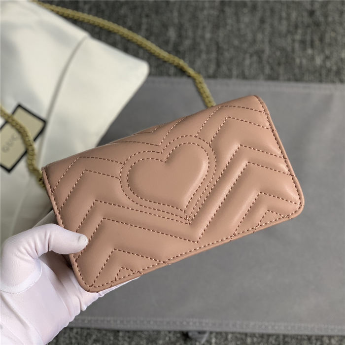 GG Marmont Mini Chain Bag Nude Mid