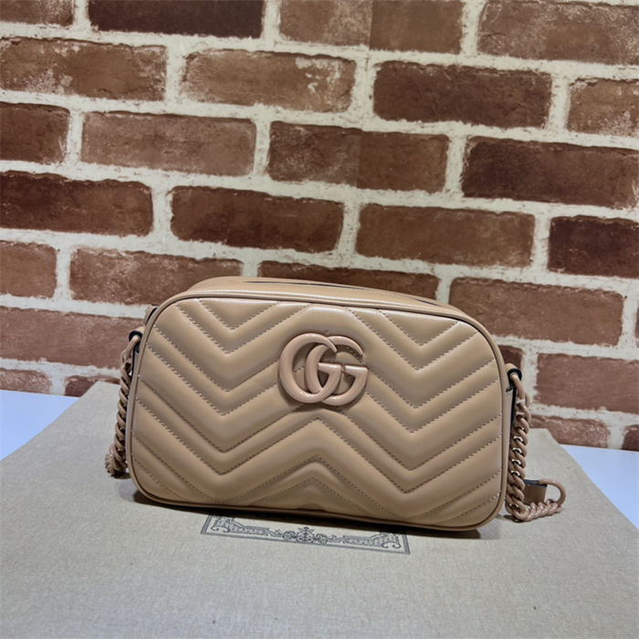 GG Marmont small shoulder bag 447632 Beige High