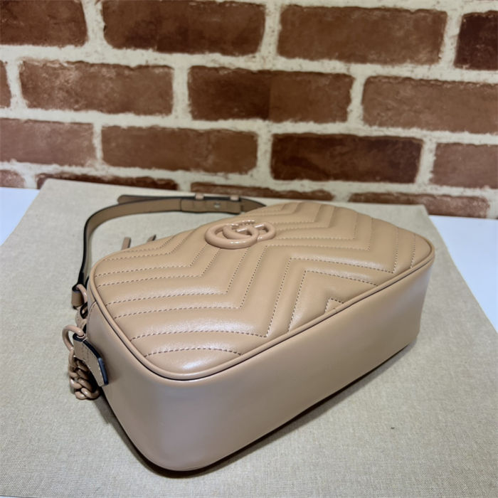 GG Marmont small shoulder bag 447632 Beige High