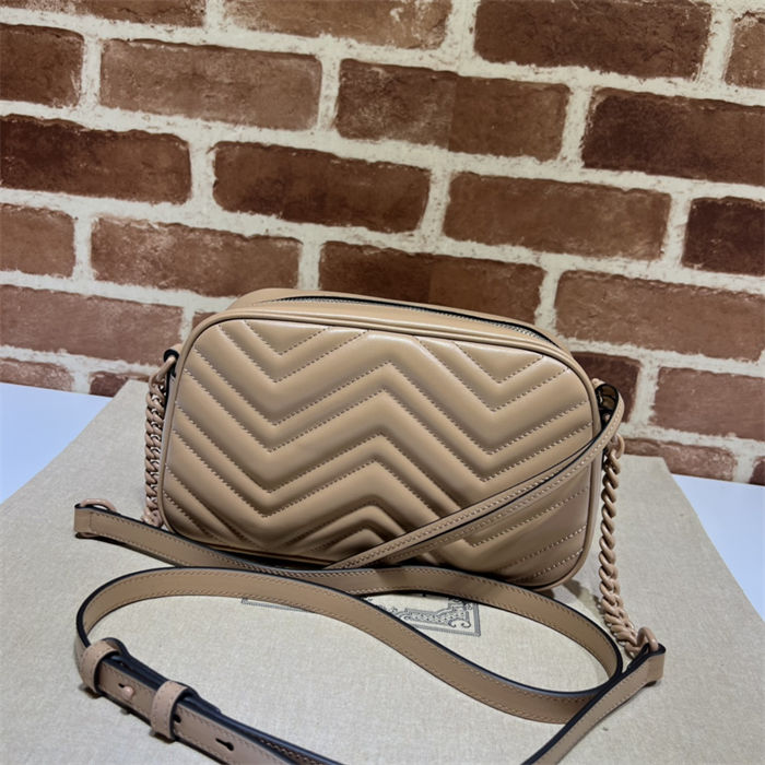 GG Marmont small shoulder bag 447632 Beige High