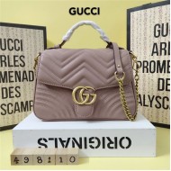 GG Marmont Small Top Handle bag 498110 Dusty Pink Mid