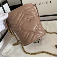 GG Marmont Mini Bucket Bag Nude Mid