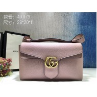 GG Marmont Medium Shoulder Bag Calfskin Pink Mid