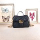 GG Marmont Mini Top Handle Bag Black Mid