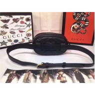 GG Marmont Belt Bag 476434 Dusty Black Mid