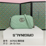 GG Marmont Small Shoulder Bag 447632 Lt-Green Mid