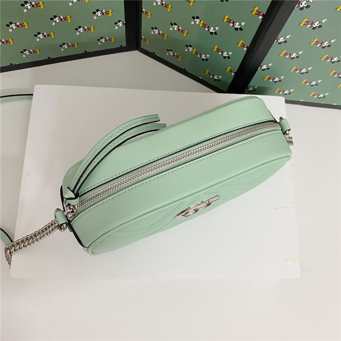 GG Marmont Small Shoulder Bag 447632 Lt-Green Mid