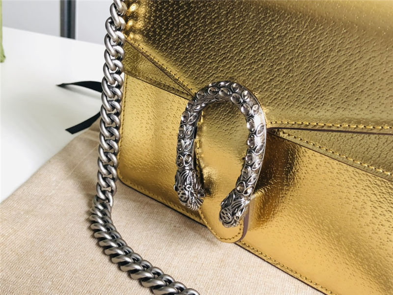 Dionysus Leather mini Bag 421970 Gold high