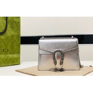 Dionysus Leather mini Bag 421970 Silver high