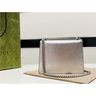 Dionysus Leather mini Bag 421970 Silver high