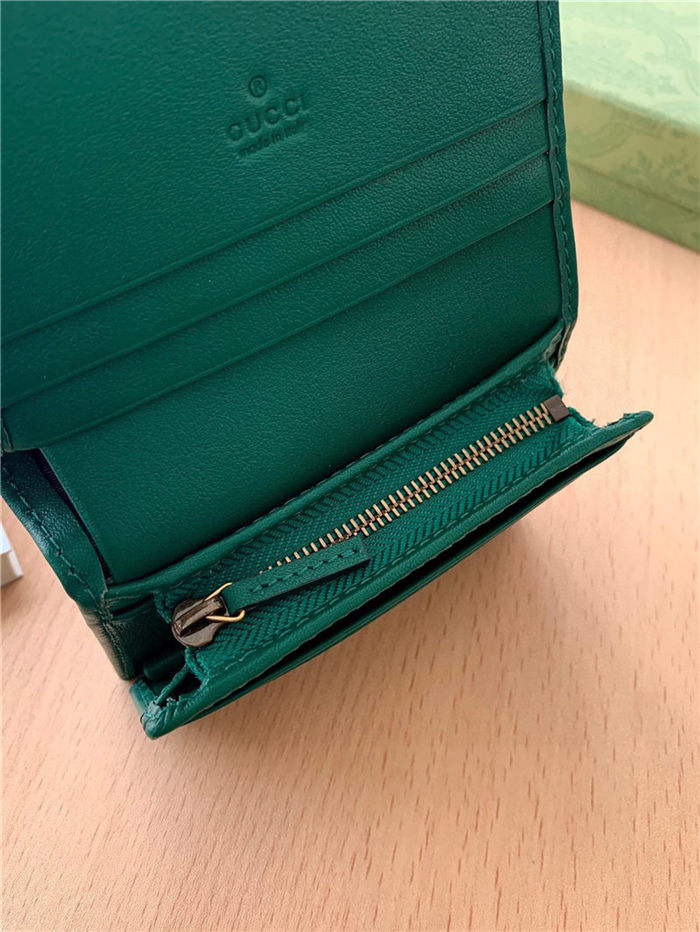 Gucci Diana Card Case Wallet 658244 Green High