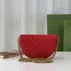 GG MARMONT MATELASSÉ CHAIN MINI BAG 746431 Red High