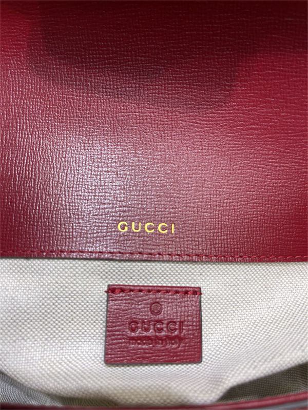 Gucci Horsebit 1955 mini bag 658574 GG Supreme canvas Red  High