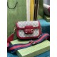 Gucci Horsebit 1955 mini bag 658574 GG Supreme canvas Red  High