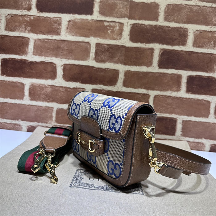 Gucci Horsebit 1955 mini bag 658574 Jumbo GG Beige High