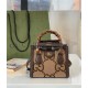 Gucci Diana jumbo GG mini tote bag 655661 Camel and ebony jumbo GG canvas High