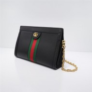 Gucci Ophidia GG small shoulder bag Black leather High