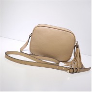 Gucci Soho Small Leather Disco Shoulder Bag 308364 Beige High