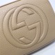 Gucci Soho Small Leather Disco Shoulder Bag 308364 Beige High