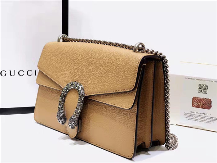 DIONYSUS GG SMALL SHOULDER BAG 400249 Leather high