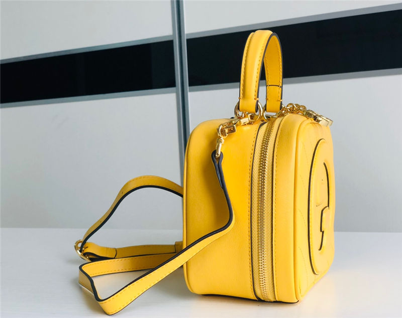 Gucci Blondie Top Handle bag Leather 744434 Yellow High