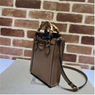 Gucci Diana mini tote bag 739079 Brown High