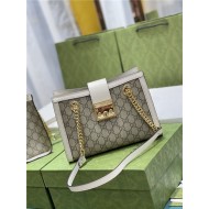 Gucci Padlock GG small shoulder bag 498156 White High