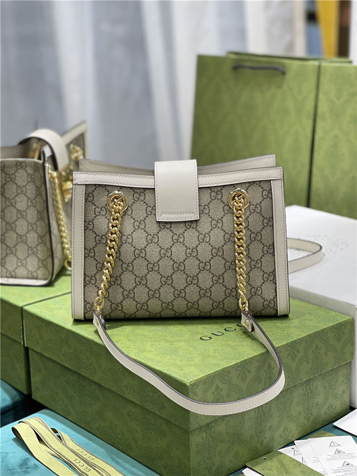 Gucci Padlock GG small shoulder bag 498156 White High