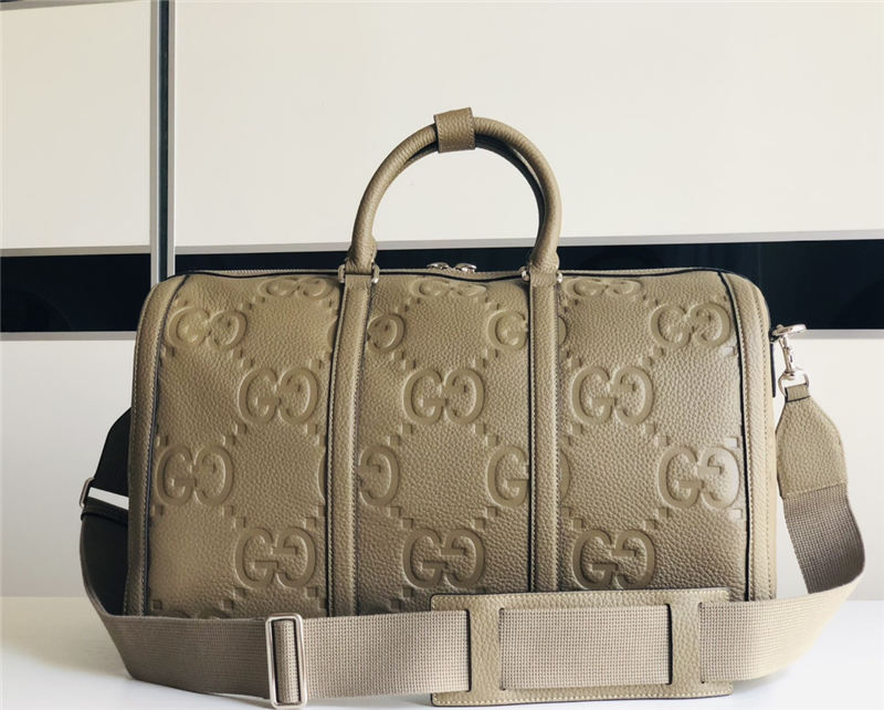 Gucci JUMBO GG SMALL DUFFLE BAG 725282 Taupe High