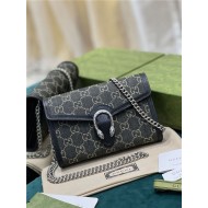 DIONYSUS MINI CHAIN WALLET 401231 Denim Black High