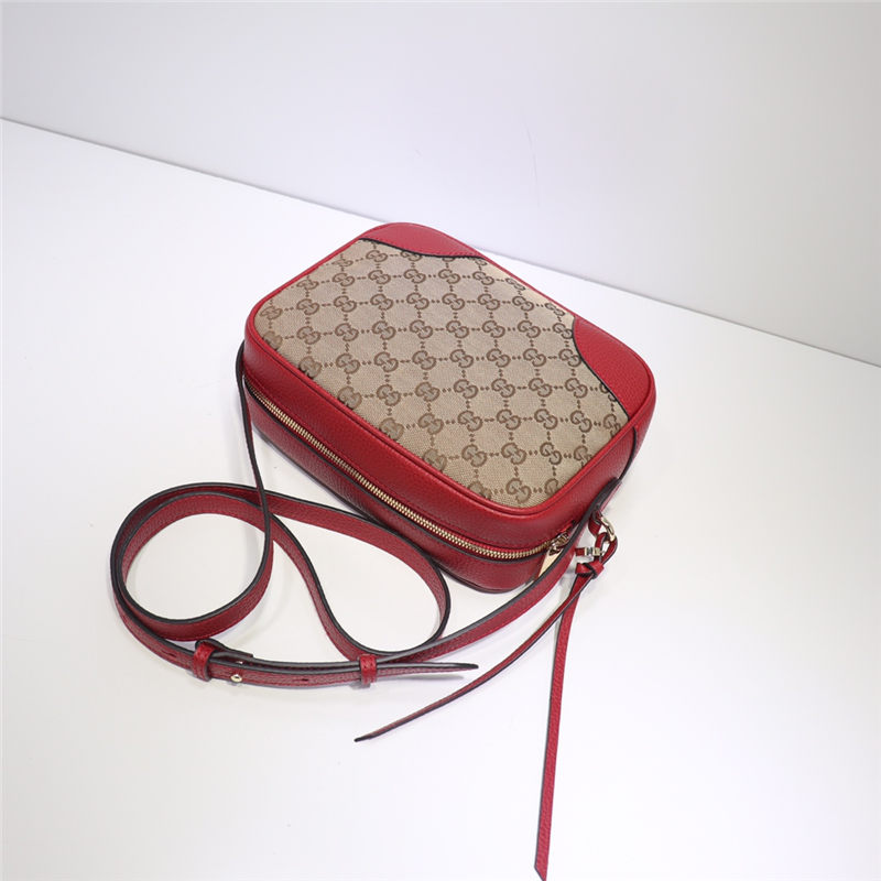 Gucci Bree Original GG canvas mini messenger bag Red 387360 High