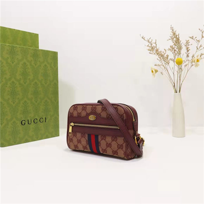 Ophidia GG mini bag 517350 Burgundy High