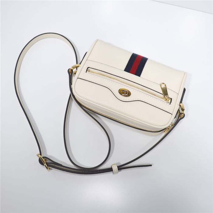 Ophidia GG mini bag 517350 Leather White High