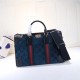 Gucci Soft GG Supreme Duffle Bag 459311 Blue Velvet High