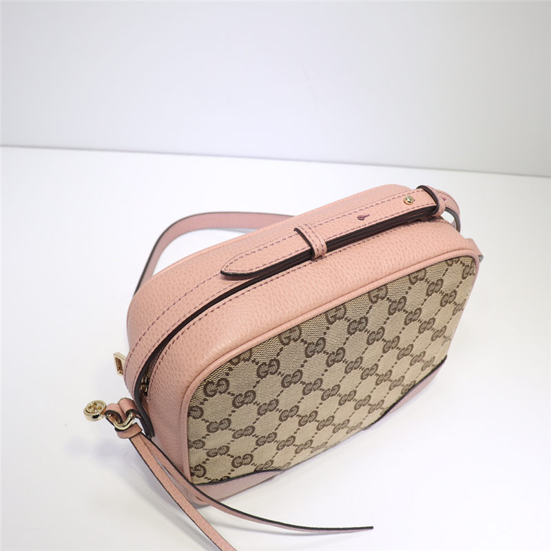 Gucci Bree Original GG canvas mini messenger bag Pink 387360 High